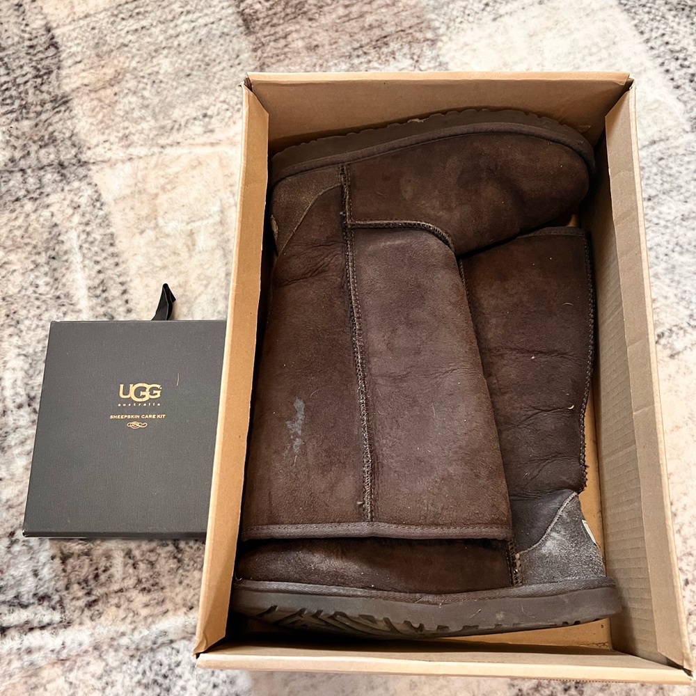 UGG Chocolate Suede Boots
